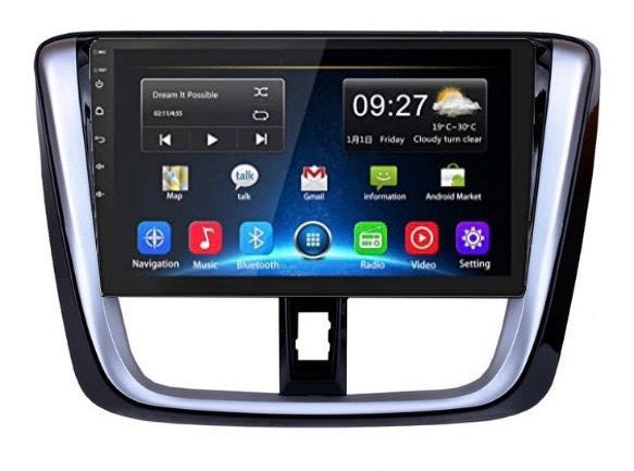 Pantalla Toyota Yaris Vios 2013 al 2017 | Radio de pantalla Android 10 pulgadas carplay / androidauto inalámbrico